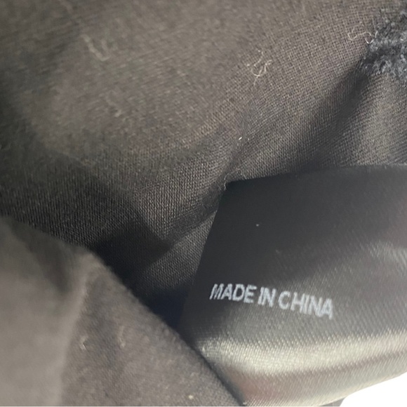 Carmar LA Skirt US 8 Black Mini Deconstructed Raw Hem Back Zipper Double Belt - Picture 6 of 9